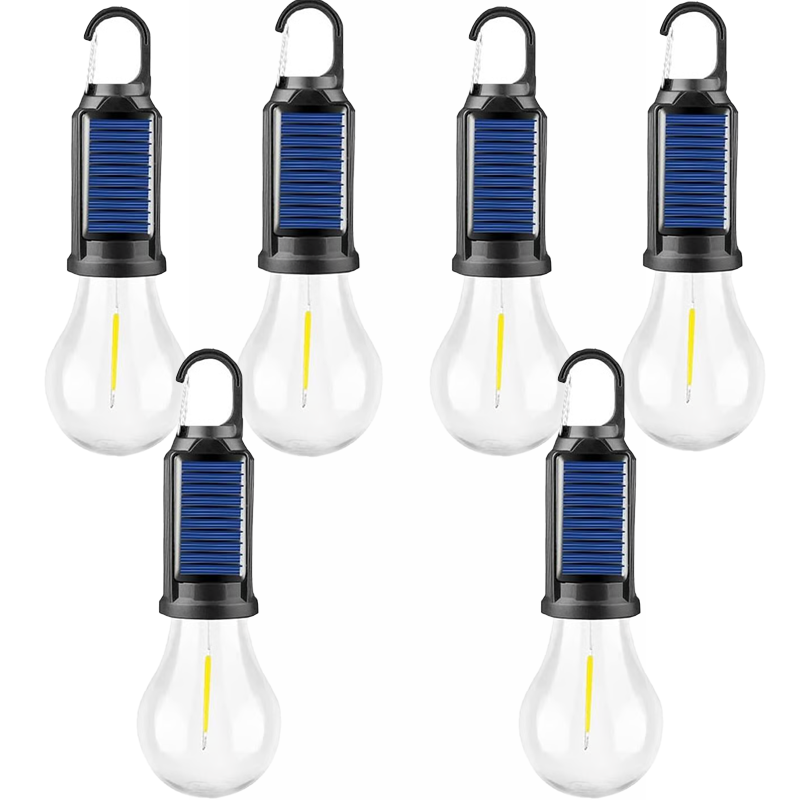 💡Rechargeable Solar LED Light Bulbs with Waterproof Clip Hook💡