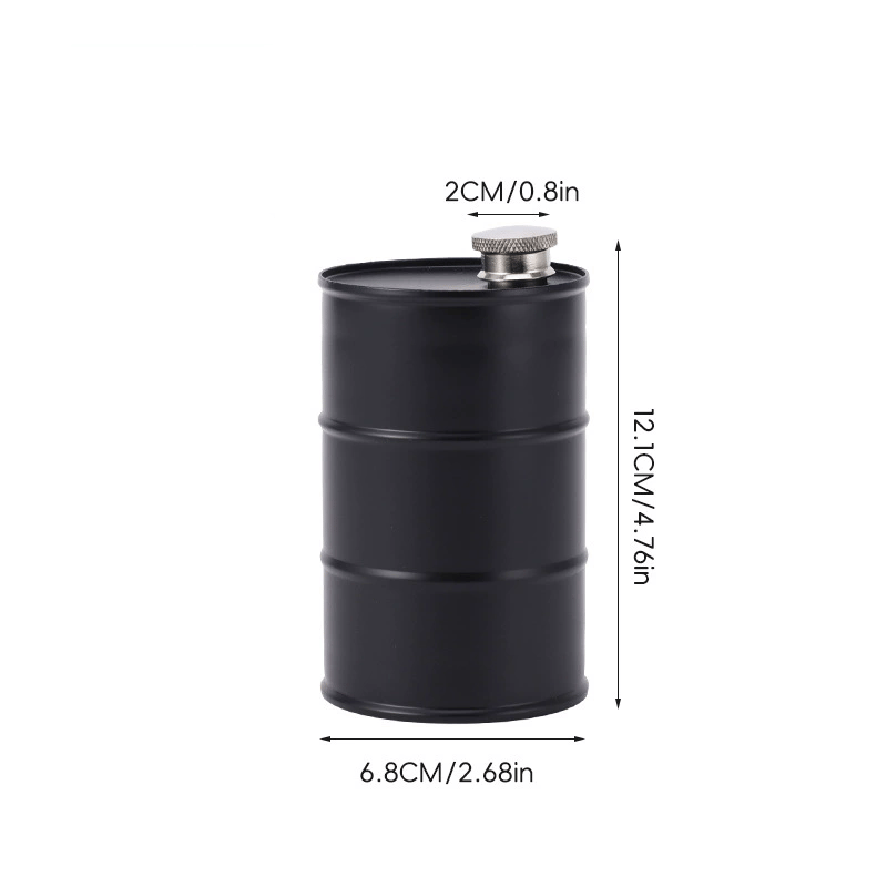 350ml/750ml Oil Drum Anti-rust Leak-proof No Odor Portable Wine Storage🛢Food Grade Camping Whisky Flagon Wine Jug Camping Supplies[liquor is not included]