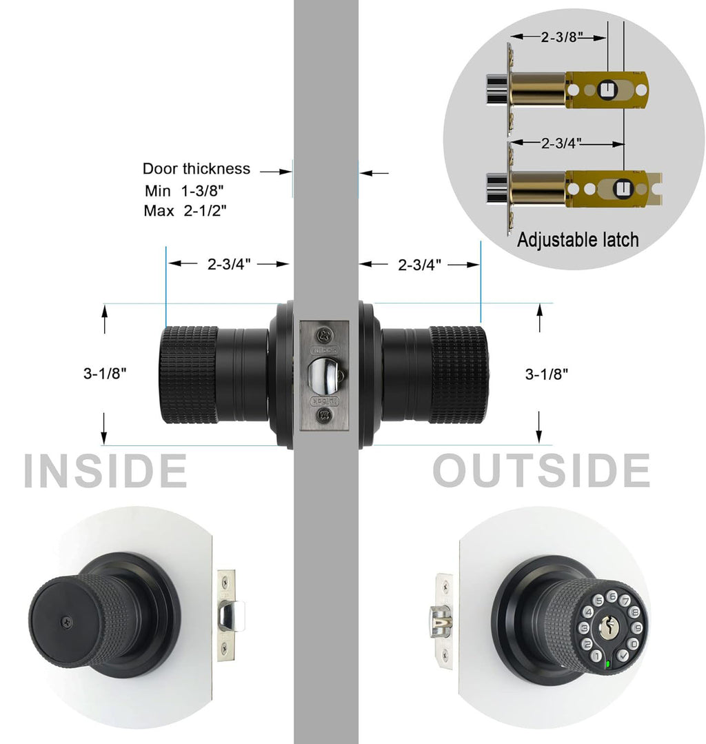 Keypad & Key Smart Door Lock
