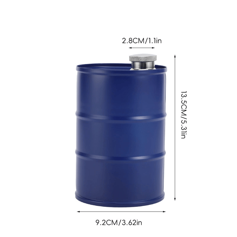 350ml/750ml Oil Drum Anti-rust Leak-proof No Odor Portable Wine Storage🛢Food Grade Camping Whisky Flagon Wine Jug Camping Supplies[liquor is not included]