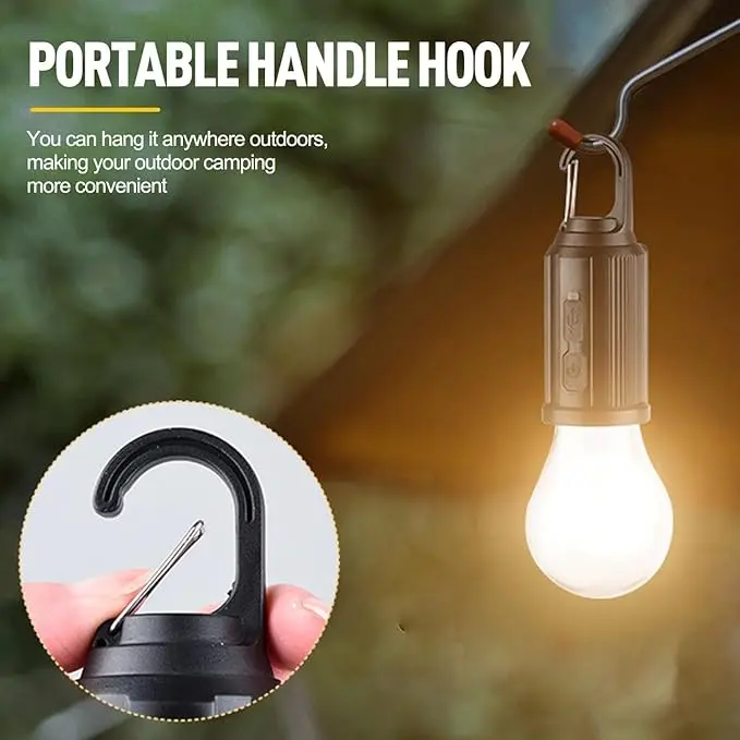 💡Rechargeable Solar LED Light Bulbs with Waterproof Clip Hook💡
