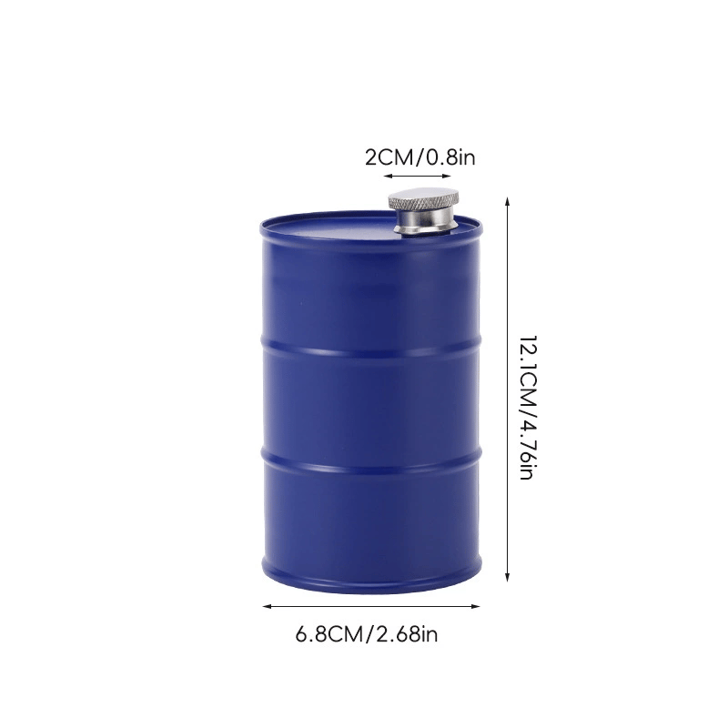 350ml/750ml Oil Drum Anti-rust Leak-proof No Odor Portable Wine Storage🛢Food Grade Camping Whisky Flagon Wine Jug Camping Supplies[liquor is not included]