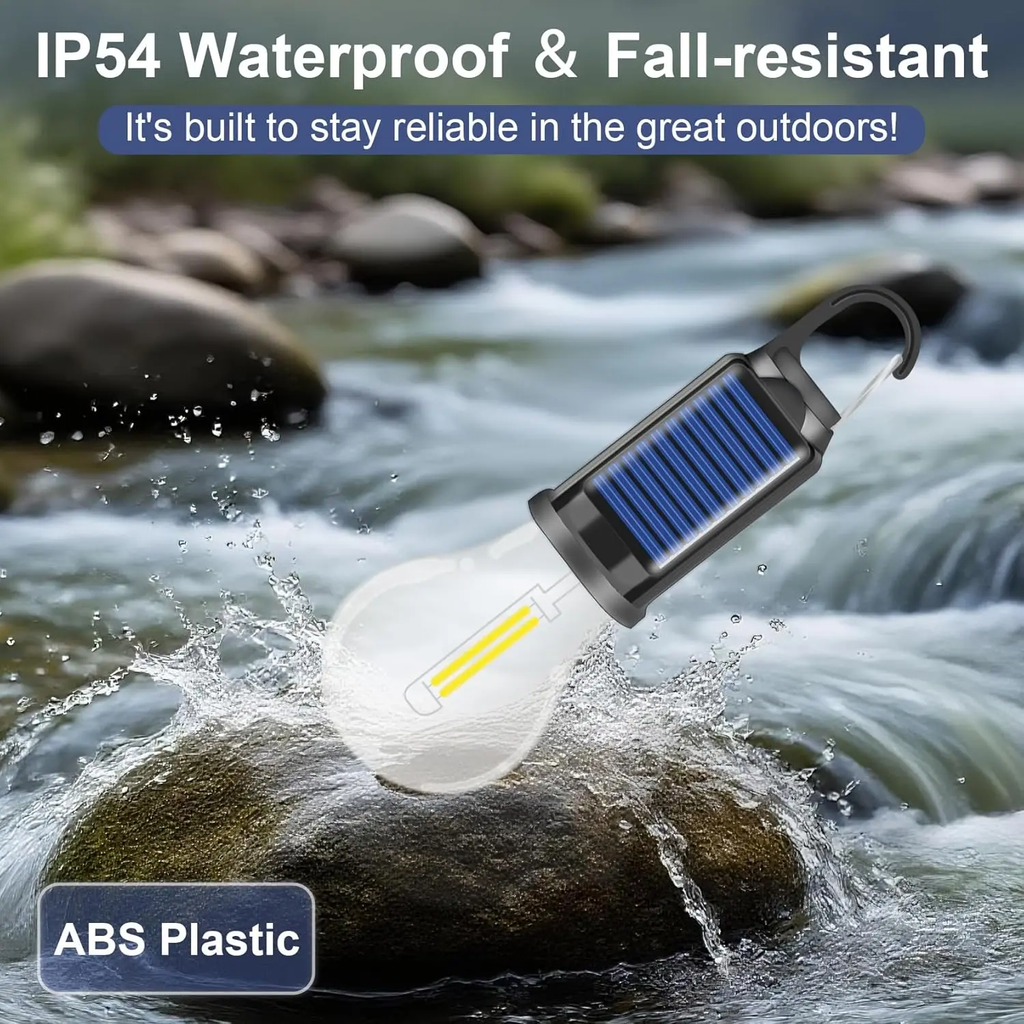 💡Rechargeable Solar LED Light Bulbs with Waterproof Clip Hook💡