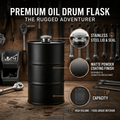 350ml/750ml Oil Drum Anti-rust Leak-proof No Odor Portable Wine Storage🛢Food Grade Camping Whisky Flagon Wine Jug Camping Supplies[liquor is not included]