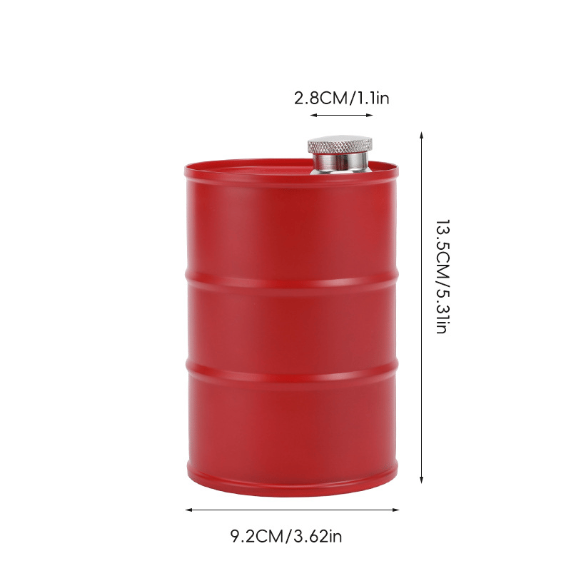 350ml/750ml Oil Drum Anti-rust Leak-proof No Odor Portable Wine Storage🛢Food Grade Camping Whisky Flagon Wine Jug Camping Supplies[liquor is not included]